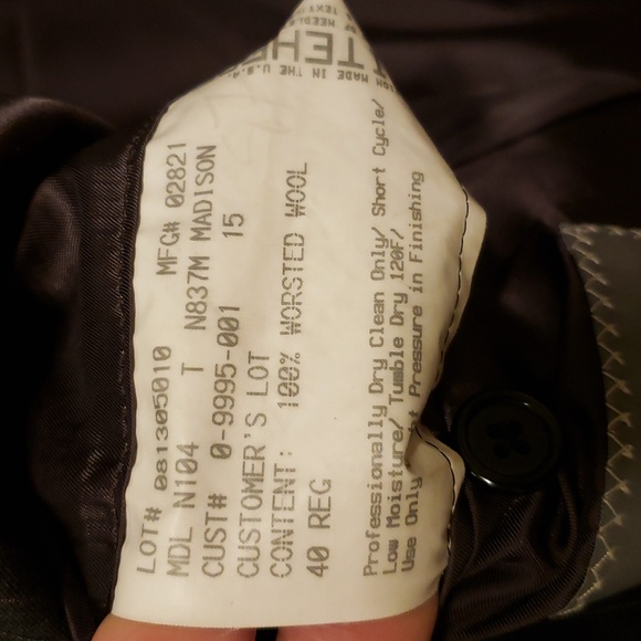 Hickey Freeman Suit Jacket Ing Loro Piana Men's 40R - Picture 8 of 9